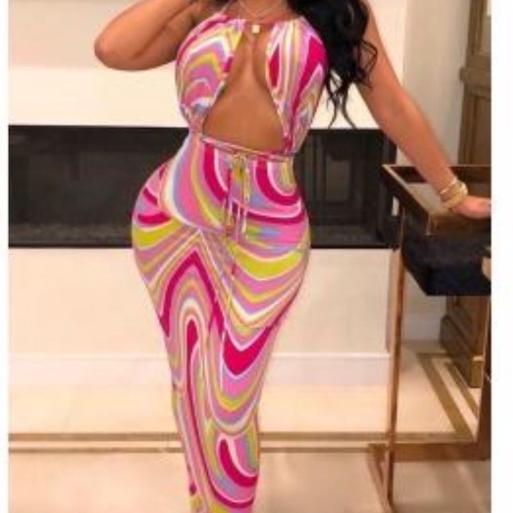 Skin tight fitted dress
